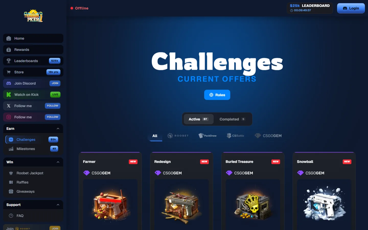 Challenges and milestones